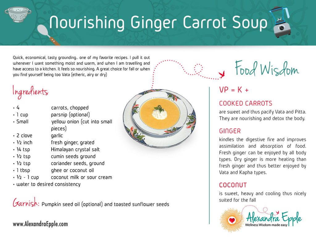 Ginger carrot soup